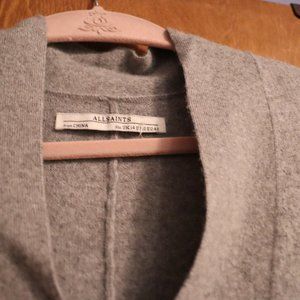 Soft Grey Angora/Cashmere Sweater, All Saints Designer
